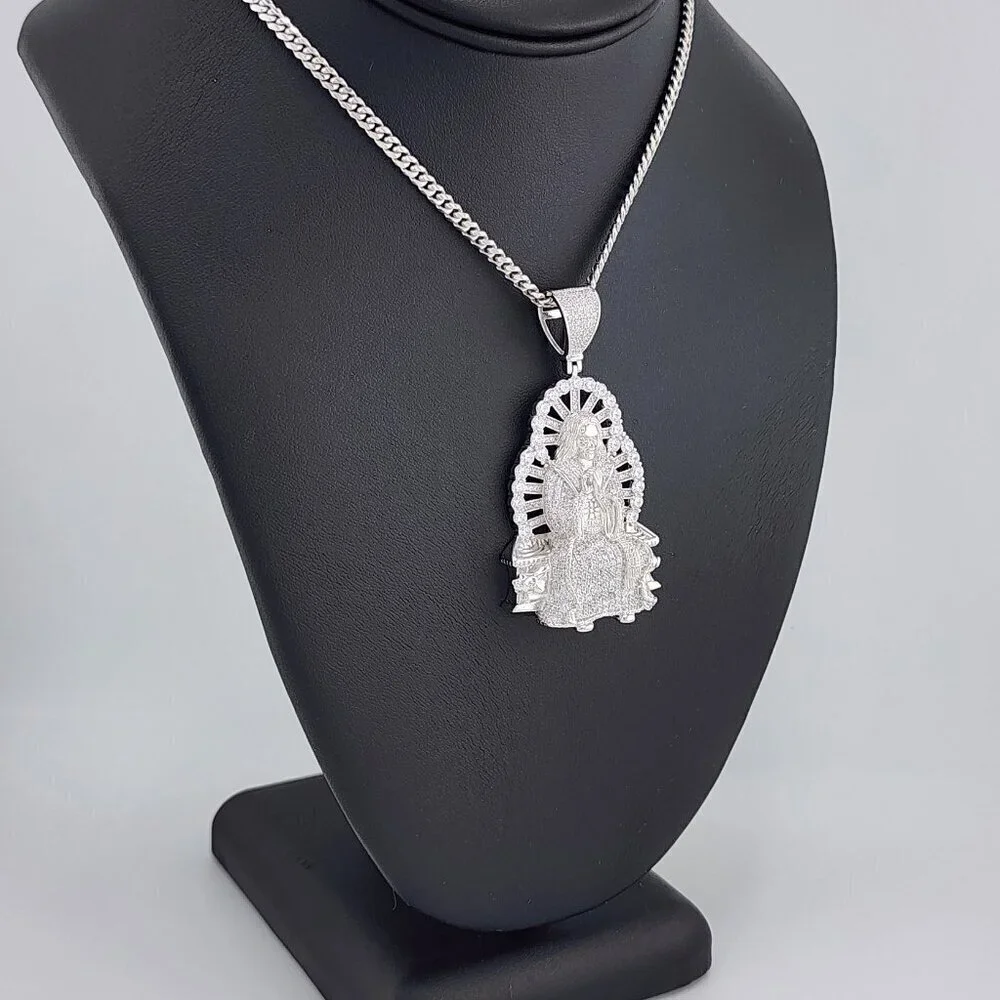 Brand New Sterling Silver 925 Jesus Christ Necklace